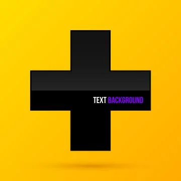 Minimalistic cross text background. EPS10 Stock Illustration