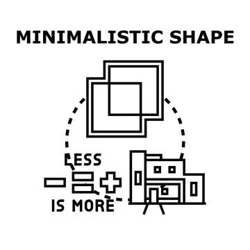 Minimalistic design achieving efficiency and simplification concept Stock Illustration