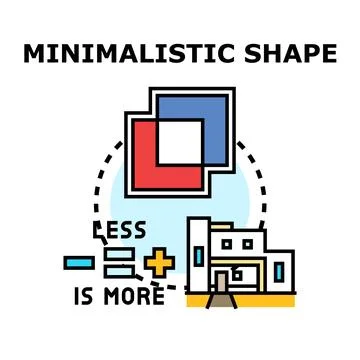 Minimalistic design achieving efficiency and simplification concept Stock Illustration