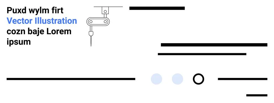 Minimalistic Design with Text Elements, Horizontal Lines, Dots, and Abstrac.. イラスト素材