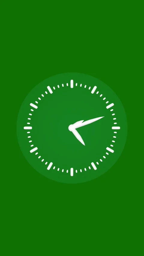 Minimalistic digital clock animation showing the passage of time on a dark .. Vidéo 331811652