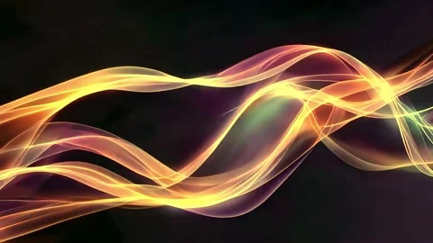 Minimalistic Elegance: Light Ribbons in Motion Stock Footage 286844264