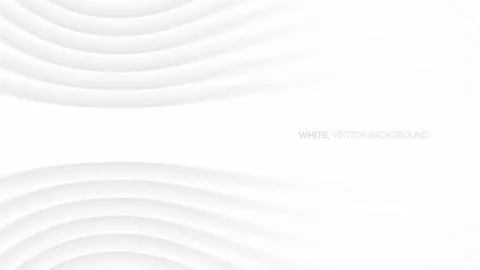 Minimalistic Elegant White Abstract Background 3D Vector Stock Illustration