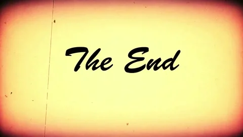 Minimalistic 'The End' Text in 4K Resolution for Any Media Project Vídeo Stock 293952074