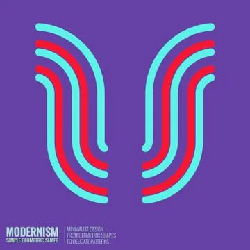 Minimalistic Geometric Design Stock Illustration