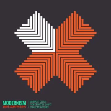 Minimalistic Geometric Design Stock Illustration