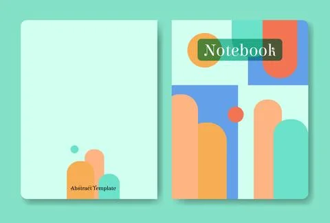 Minimalistic geometric design poster, vector template Stock Illustration