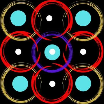 Minimalistic geometric half circle background in the style of Memphi. Stock Illustration