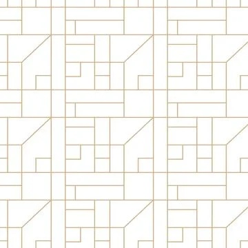 Minimalistic geometric ornamental pattern. Elegant outline creative luxury .. Stock Illustration
