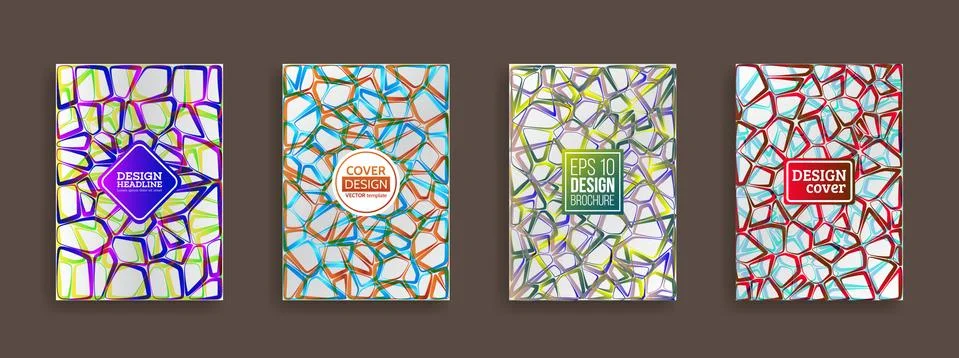 Minimalistic geometric patterns. Stock Illustration