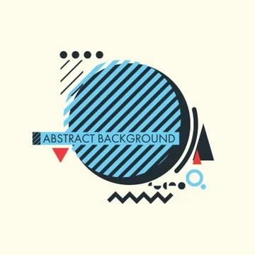 Minimalistic geometrical composition Stock-Illustration