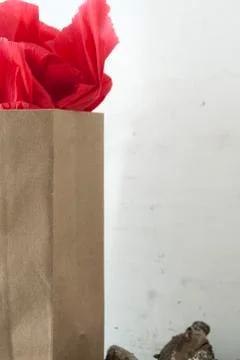 Minimalistic gift Stock Photos