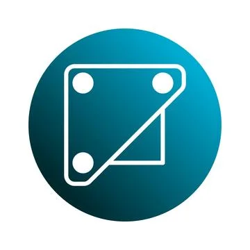 Minimalistic graphic design showcasing a square with rounded corners inside.. Stock Illustration