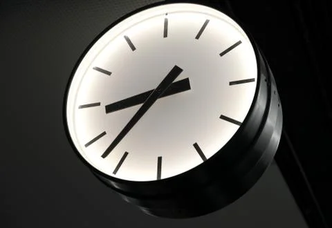 Minimalistic image of the clock Foto stock