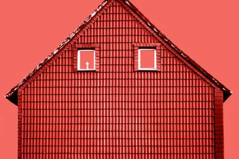 Minimalistic image of the facade of the house Foto stock