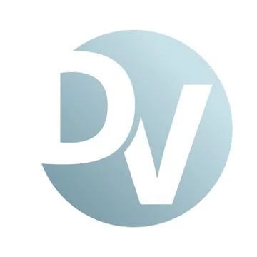 Minimalistic Logo of two letters Stock Illustration