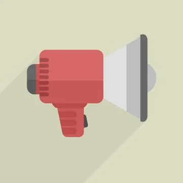 Minimalistic Loudspeaker icon Illustrazione stock