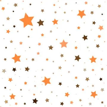 Minimalistic modern geometric elements, stars of Mocha Mousse color, an abs.. Stock Illustration