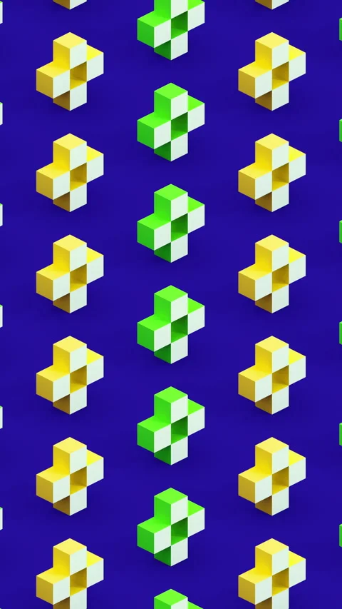 Minimalistic motion design with transforming cubes Stock Footage 338410957