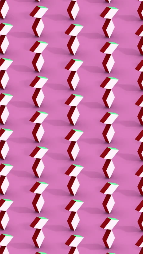 Minimalistic motion design with transforming prisms Stock Footage 338411021