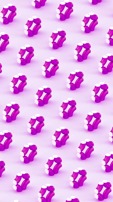 Minimalistic motion design with transforming toruses Stock Footage 338411088