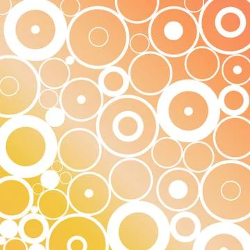 Minimalistic orange yellow gradient circle composition background Stock-Illustration
