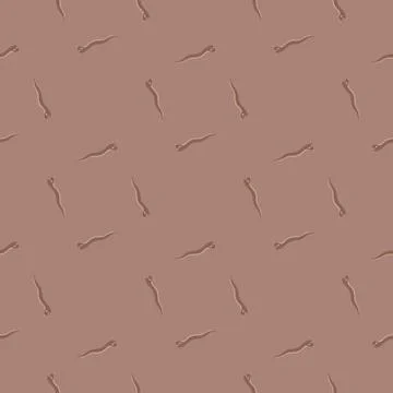 Minimalistic pale tones seamless pattern with snakes silhouettes. Pink pastel Stock Illustration