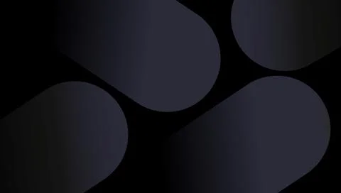 Minimalistic panoramic black abstract background with dark gradient geometric Stock Illustration
