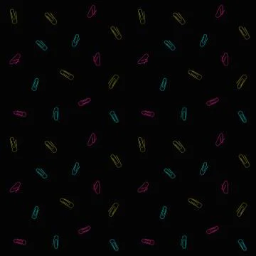 Minimalistic pattern with bright clips on dark Stock Illustration
