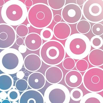 Minimalistic pink blue gradient circle composition background	 Stock Illustration