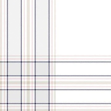 Minimalistic Plaid Tartan Seamless Pattern Design in pink and grey Stock Illustration