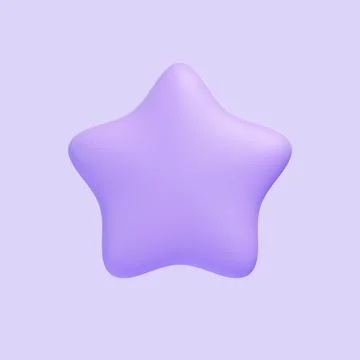 A minimalistic purple star shape with soft edges Stock Illustration
