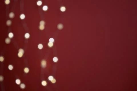 Minimalistic red background with bokeh effect Stock Photos
