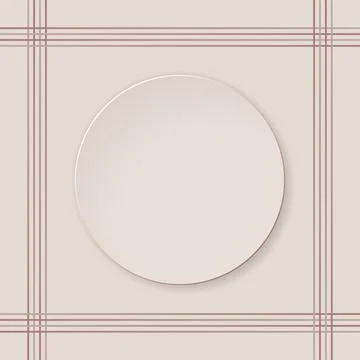 Minimalistic round background with lines for product presentation Stock Illustration