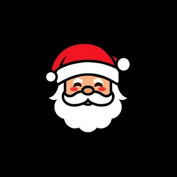 Minimalistic Santa's head Stock Illustration
