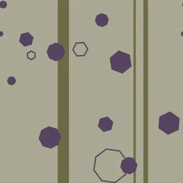 Minimalistic seamless geometric pattern with hexagons and lines Stock Illustration