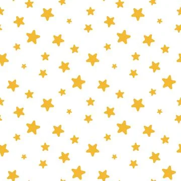 Minimalistic seamless pattern with random stars Ilustración de archivo