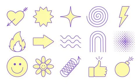 Minimalistic shapes Stock Illustration
