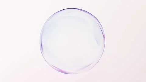 Minimalistic soft glowing gradient sphere on clean white background, abstra.. Stock Illustration