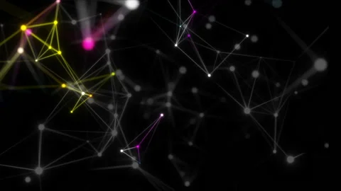 Minimalistic space background. Depth of field. Seamless loop. Stock Footage 101387889