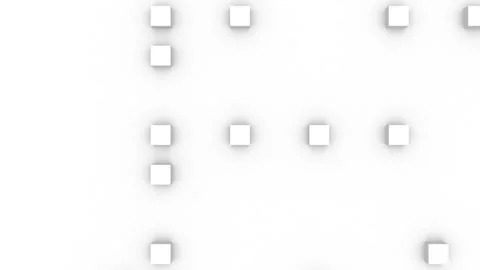 A minimalistic splash of white cubes on a white background. Stock Footage 145683874