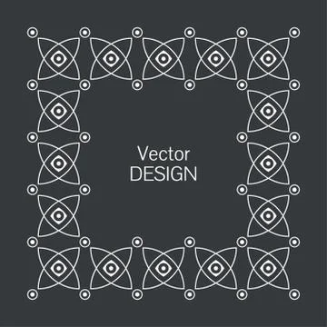 Minimalistic squared frame Illustration