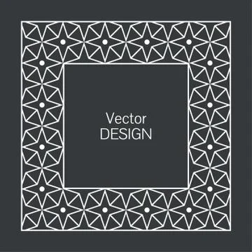 Minimalistic squared frame 스톡 일러스트