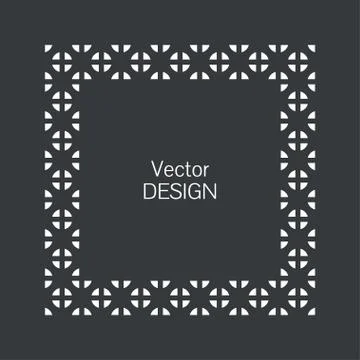 Minimalistic squared frame 스톡 일러스트