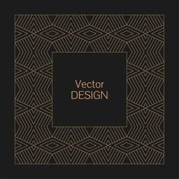 Minimalistic squared frame Stockillustratie