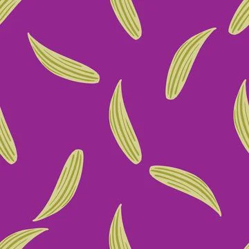 Minimalistic style seamless pattern with pale olive lily of the valley shapes Illustrazione stock
