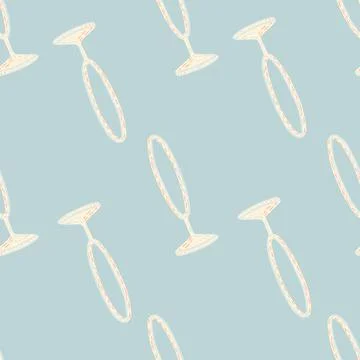 Minimalistic style seamless pattern with white colored circus ring silhouette Stockillustratie