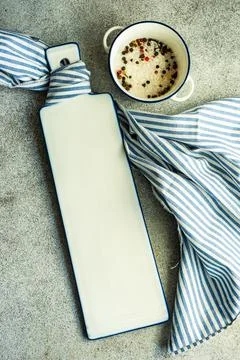 Minimalistic table setting Stock Photos