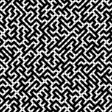 Minimalistic vector background. Trendy seamless Black And White shapes pattern Stockillustratie