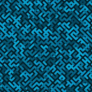 Minimalistic vector background. Trendy seamless Denim Blue shapes pattern Illustration
